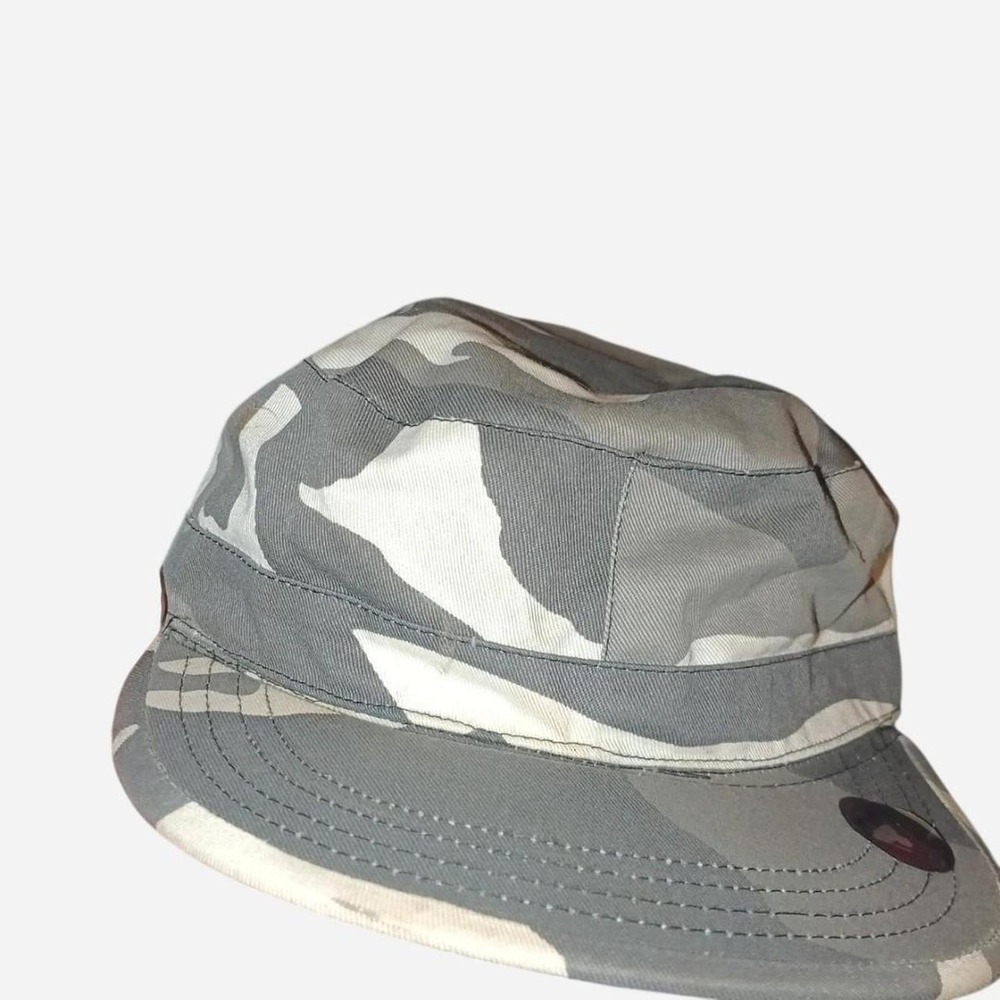 Mens Grey Camouflage Bucket Hat Adjustable Strap Outdoor Large Size Camo Hat